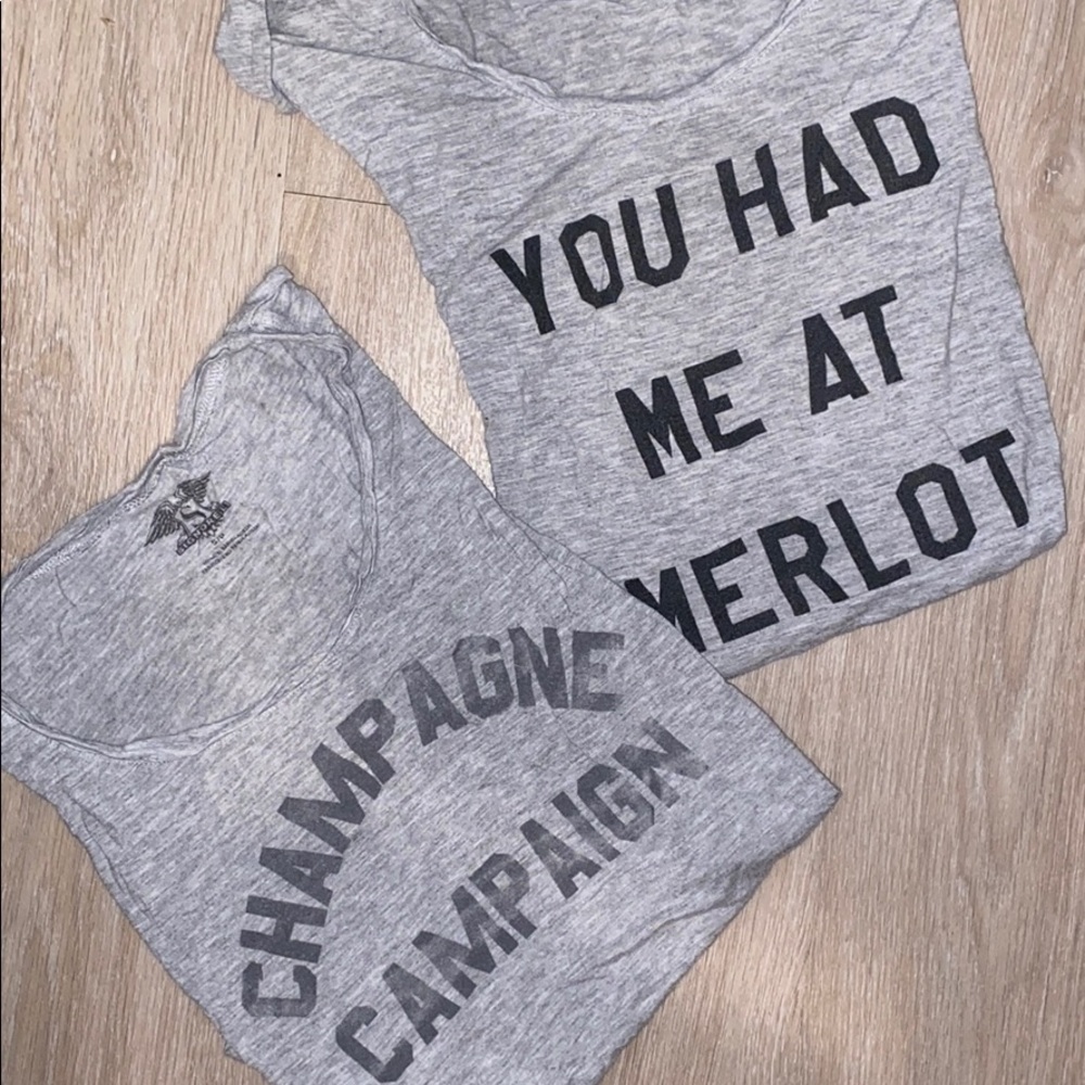 Set of TWO 🍷 Graphic Tees